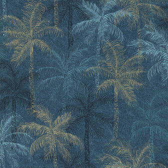 Breegan Jane x Clarke and Clarke - Blauw W0189/02 Behang