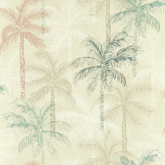 Breegan Jane x Clarke and Clarke - Blauw W0189/03 Behang