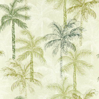 Breegan Jane x Clarke and Clarke - Groen W0189/04 Behang