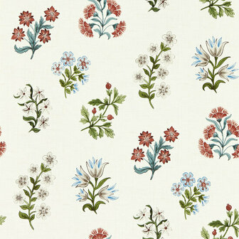 Clarke &amp; Clarke Secret Garden - Rood W0194/02 Behang