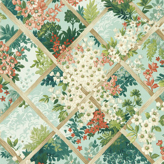 Clarke &amp; Clarke Secret Garden - Roze W0195/03 Behang