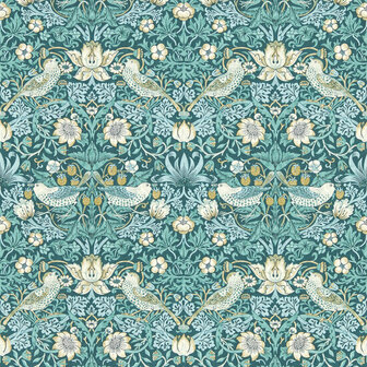 Clarke &amp; Clarke William Morris Designs - Blauw W0171/06 Behang