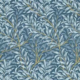 Clarke &amp; Clarke William Morris Designs - Blauw W0172/01 Behang