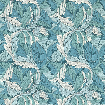 Clarke &amp; Clarke William Morris Designs - Blauw W0175/04 Behang
