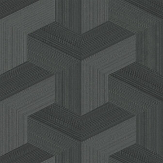 Origin Wallcoverings 3D Reflections 347952 - Zwart Behang