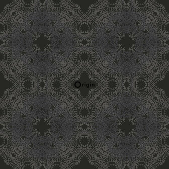 Origin Wallcoverings Beaumont 346221 - Zwart / zilver Behang