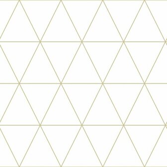Origin Wallcoverings City Chic 347682 - Wit / Goud Behang