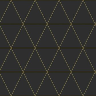 Origin Wallcoverings City Chic 347684 - Zwart / Goud Behang