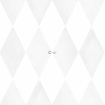 Origin Wallcoverings Hide &amp; Seek 337220 - Wit / Grijs Behang