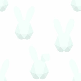 Origin Wallcoverings Hide &amp; Seek 347489 - Wit / Groen Behang