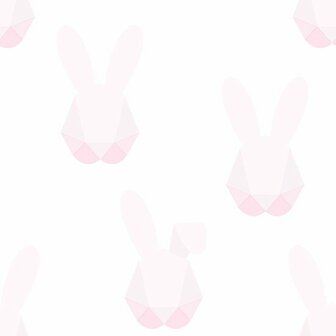 Origin Wallcoverings Hide &amp; Seek 347490 - Wit / Roze Behang
