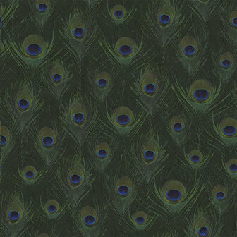 Origin Wallcoverings Luxury Skins 347765 - Groen Behang