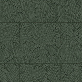 Origin Wallcoverings Luxury Skins 347789 - Groen Behang