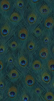 Origin Wallcoverings Luxury Skins 357245 - Groen / Blauw Behang
