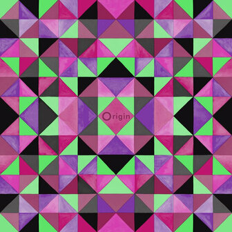 Origin Wallcoverings Mariska Meijers 346912 - Roze / Groen Behang