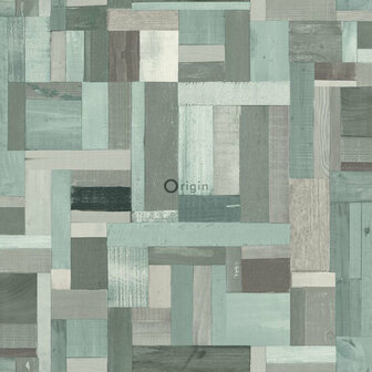 Origin Wallcoverings Mati&egrave;res 337225 - Blauw / Groen Behang