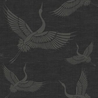 Origin Wallcoverings Natural Fabrics 347760 - Grijs Behang
