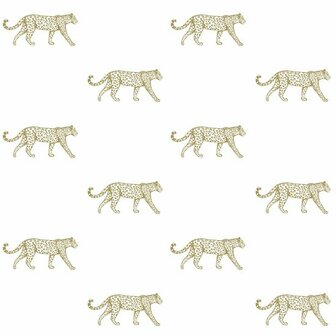 Origin Wallcoverings Precious 347685 - Wit / Goud Behang