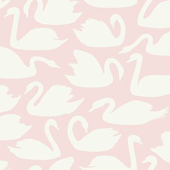 Origin Wallcoverings Precious 347708 - Wit / Roze Behang