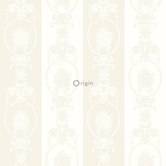 Origin Wallcoverings Upstairs Downstairs 346829 - zilver / Wit / Grijs Behang