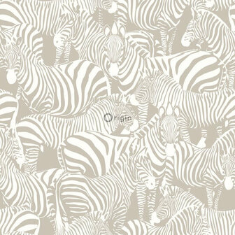 Origin Wallcoverings Upstairs Downstairs 346837 - Grijs Behang