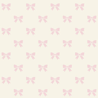 Origin Wallcoverings Upstairs Downstairs 346846 - Wit / Roze Behang
