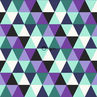 Origin Wallcoverings Urban Funky 347204 - Paars / Blauw Behang