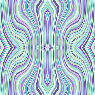 Origin Wallcoverings Urban Funky 347226 - Blauw / Groen / Paars Behang