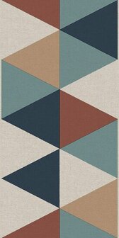 Noordwand Arch&eacute; B39094 Blauw Geel Behang