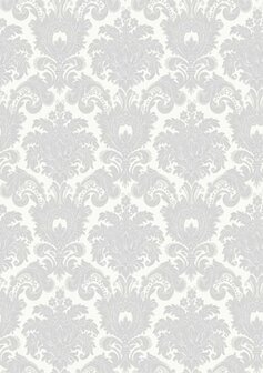 Noordwand Tradizioni 33321P Wit Metallic Behang