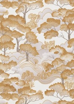 Dutch Wall Decor Elle Decoration 4 10448-30 / 1044830 Goud Behang