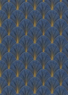 Dutch Wall Decor Elle Decoration 4 10451-08 / 1045108 Blauw Behang