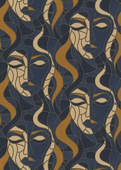 Dutch Wall Decor Elle Decoration 4 10458-08 / 1045808 Blauw Behang