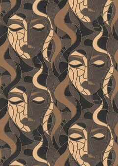 Dutch Wall Decor Elle Decoration 4 10458-37 / 1045837 Taupe Behang