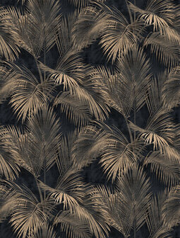 Dutch Wallcoverings Feature Walls FW4034-1 - Blauw/goud Behang
