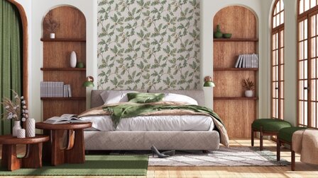 Noordwand Timber 35379 Groen, grijs
