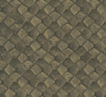 HookedOnWalls Material Matters (incl. Gratis Lijm*) 24748 Goud / Bruin