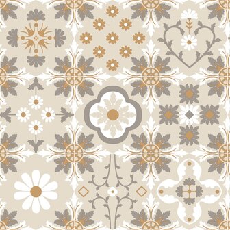 Dutch Wallcoverings Illusion M894-07 Roze / Zwart / Wit / Goud 