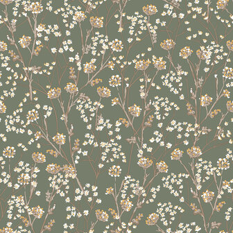 Dutch Wallcoverings Flora M880-04 - Beige / Geel