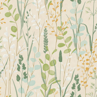 Dutch Wallcoverings Karuna A76202 - Roze / Groen