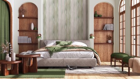 Noordwand Leyla 81634 Groen - Blauw