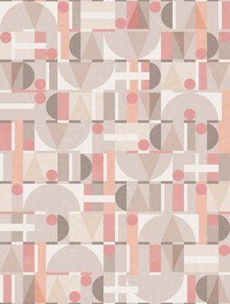 Noordwand Leyla 81644 Roze - Grijs