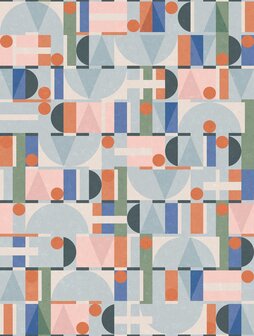 Noordwand Leyla 81647 Blauw - oranje