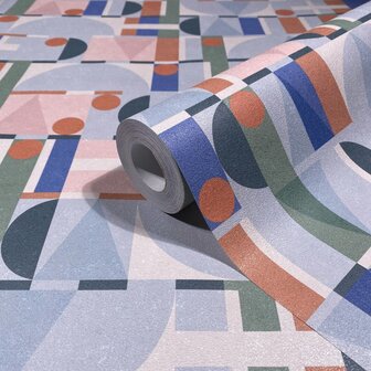 Noordwand Leyla 81647 Blauw - oranje
