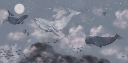 Bor&aring;stapeter Studio Whales in the sky 9457W