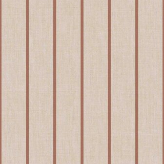 Noordwand Top Stripes 38464 - Bruin / Rood