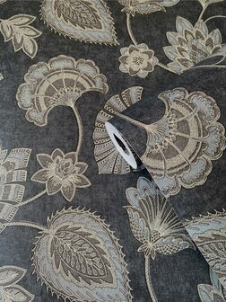 Noordwand Elegance DWP0351-06 - Grijs / Zwart