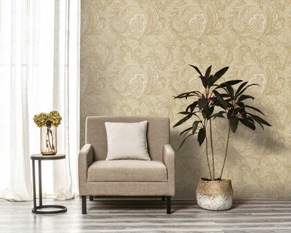 Noordwand Elegance DWP0355-03 - Beige / Metallic