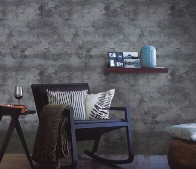 Noordwand Elegance DWP0356-05 - Zwart / Grijs
