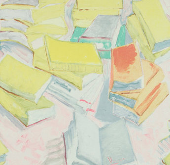 BN Van Gogh Behang 17190 Piles of French Novels